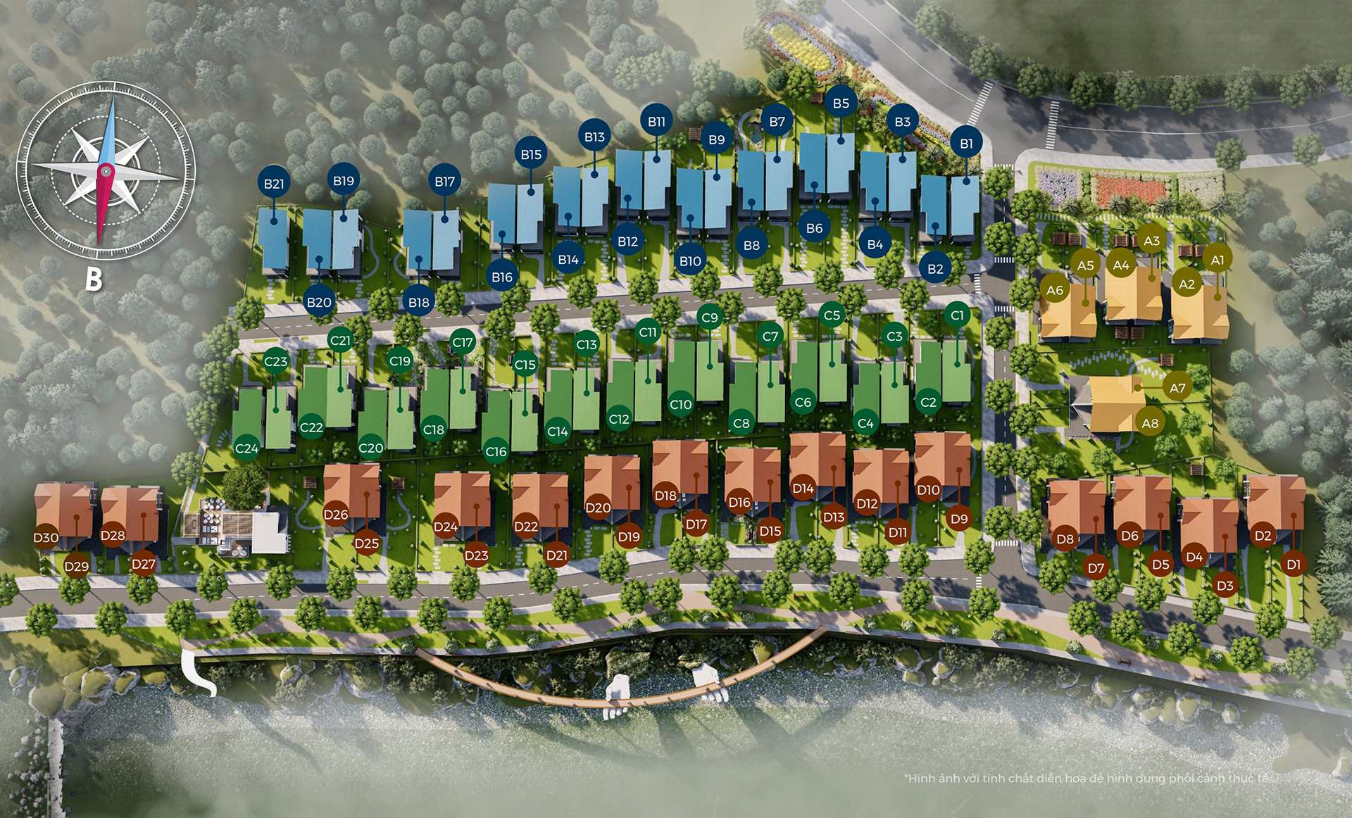 Bất động sản Lâm Đồng - Chuỗi Dự án Đà Lạt Pearl - Mặt bằng tổng thể