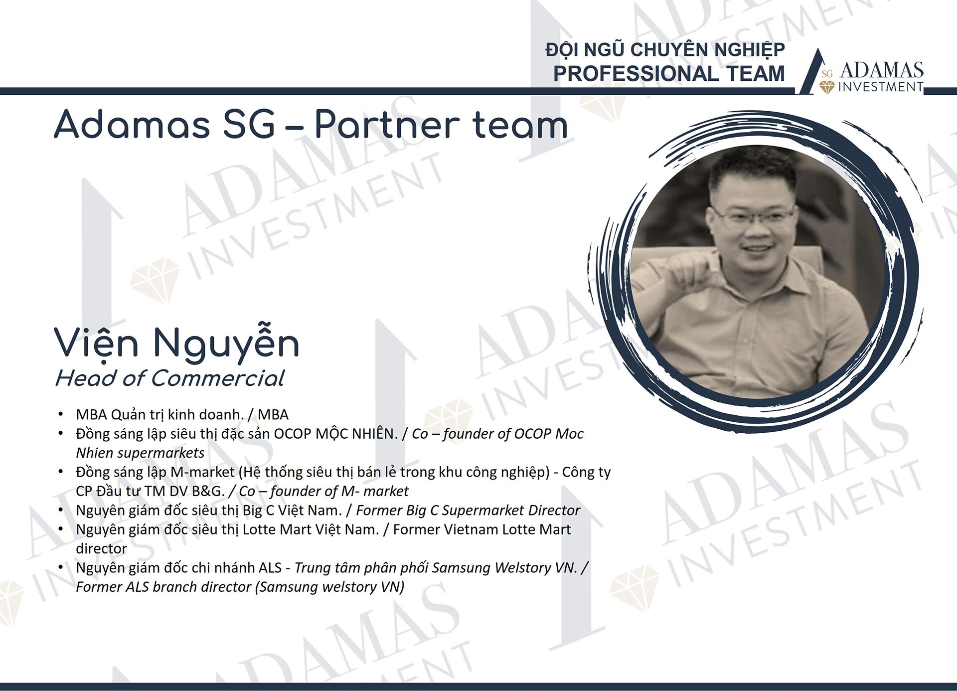 Adamas SG – Partner team - Viện Nguyễn